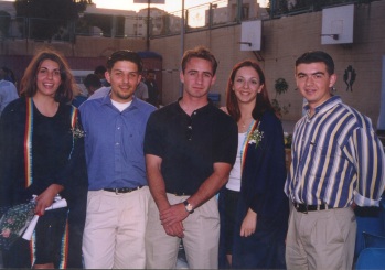 Abdul-Hamid Sharaf high school graduation in the summer of  2000.